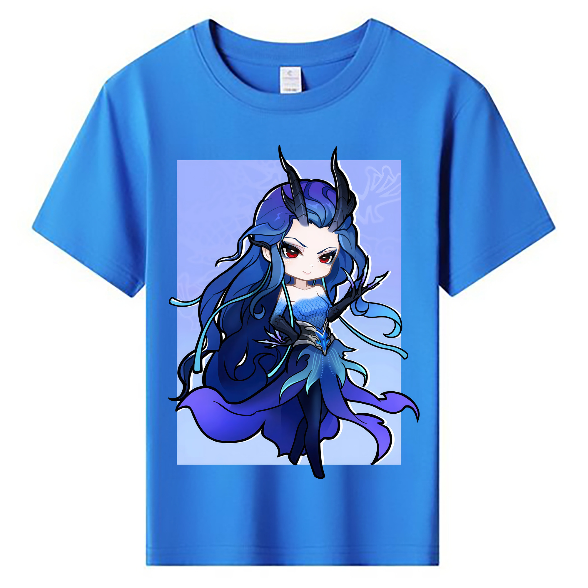（画像用） Ne Zha 2 ナタ 魔童の大暴れ 綿100％キッズTシャツ（フロントプリント）